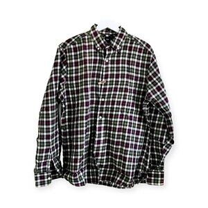 Gap men’s cotton plaid button down flannel shirt, SIZE M